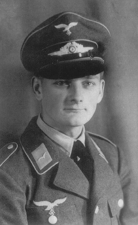 Leutnant Gottfried Dulias as a Cadet